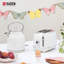 HADEN Heritage Ivory & Chrome Bundle with 2-Slice Toaster and Electric Kettle