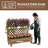 Raised Garden Bed With Trellis, Wheels & Drainage - Planter Box & Privacy Screen