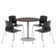 Round Breakroom Table and Chair Set
