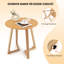 Solid Wood Sled End Table