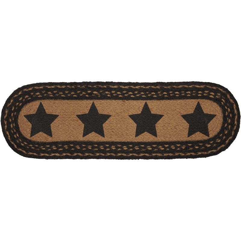 Tapis d'escalier brun Farrahn, Ovale l 0 pi 8,5 po x L 2 pi 3 po
