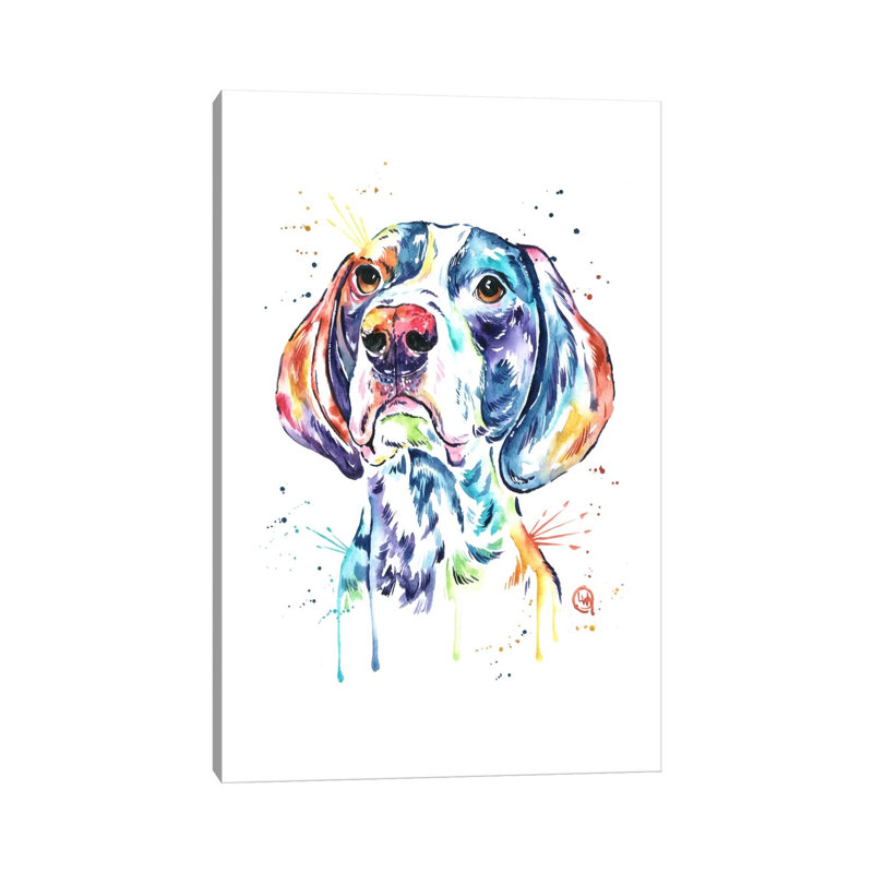 Pointer by Lisa Whitehouse - Wrapped Canvas Painting, 30.48 cm H x 45.72 cm W
