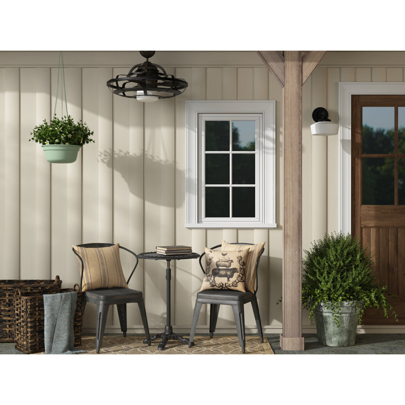 Lustre à DEL en bois récupéré de 30 po avec télécommande Nova
