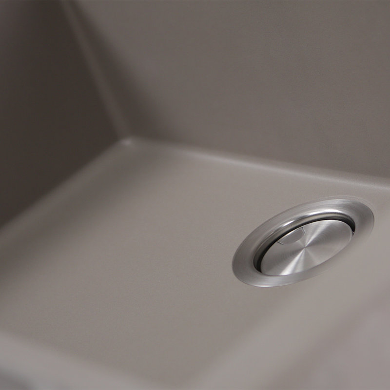 Plymouth 30'' L Single Basin Kitchen Sink, Truffle