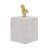 Marble Decorative Box - 4x4x8" - White