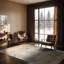 Peter Abstract Modern Marble Mustard Rug-2027331008