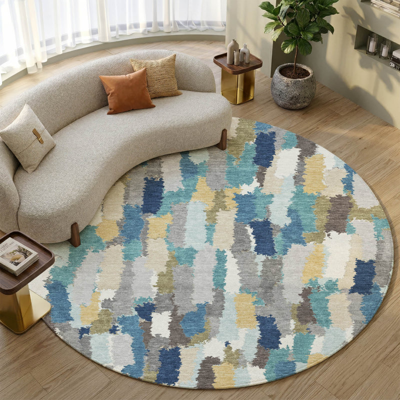 Rug, Teal, 8' Round