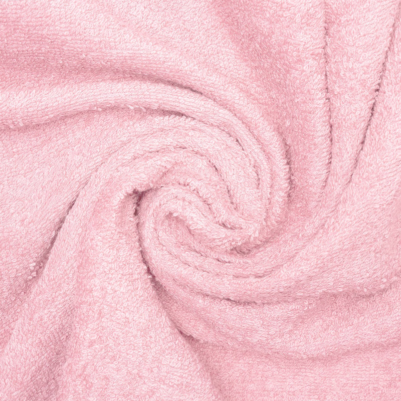 Ensemble de serviettes essuie-mains 100% coton 4 pièces Kendra, Rose rose