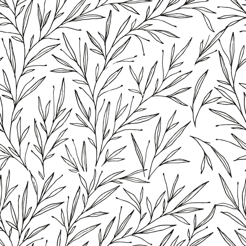 Mubasher Peel & Stick Floral Tile, 48" L x 24" W