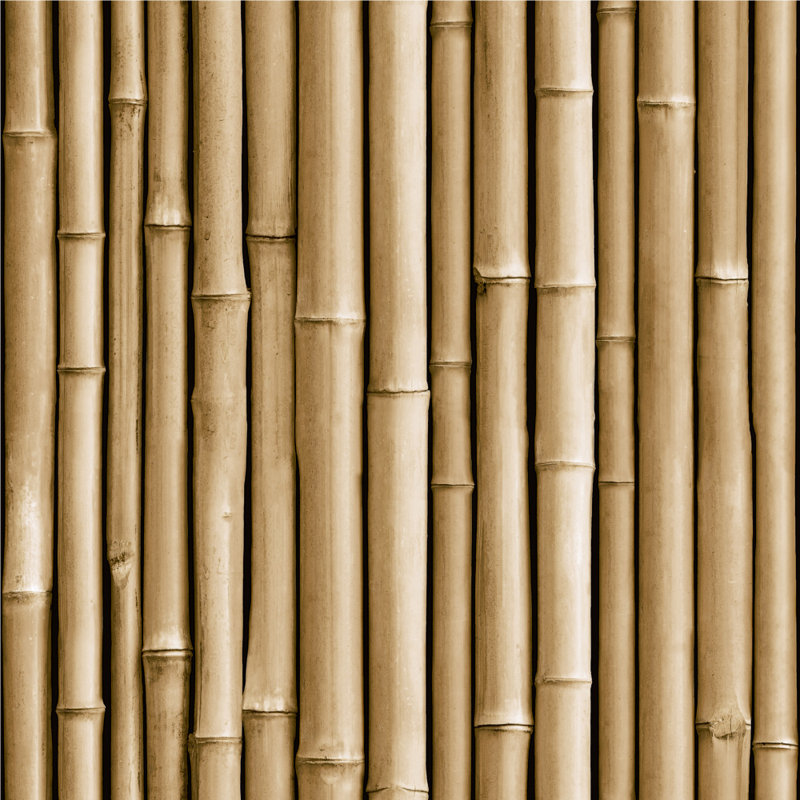 Erikson Bamboo 16.5' L x 20.5" W Peel and Stick Wallpaper Roll