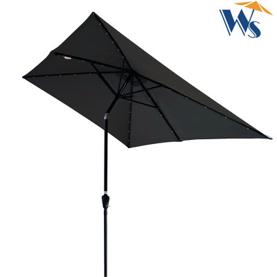 FE-588545065541 Beach Umbrella with Crank Lift