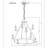 Desmond 8 - Light Dimmable Tiered Chandelier