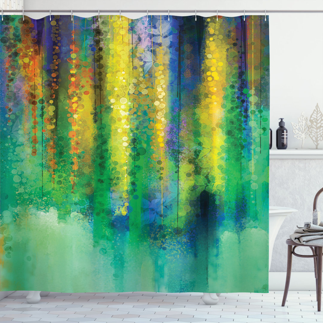 Shower Curtain with Hooks Included East Urban Home 