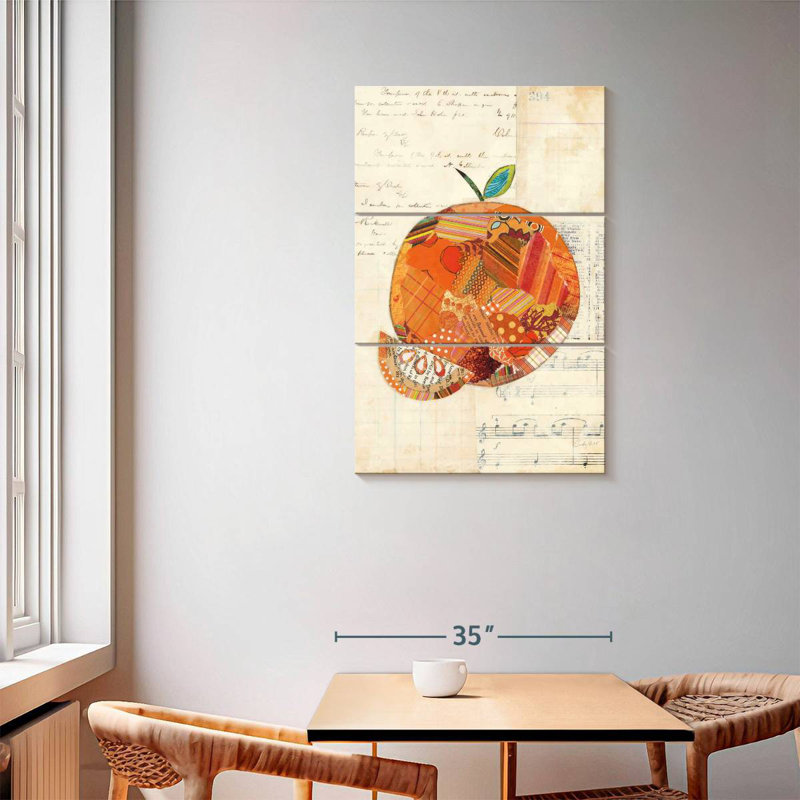 Yarlin Orange Patterns, 57" H x 36" W