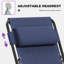  Chaise pliante d'extérieur mauve à dossier inclinable avec coussin amovible-1200077478