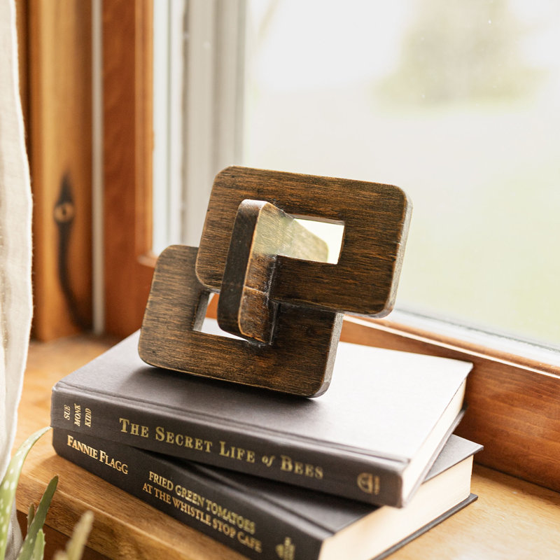 Foreside Home & Garden Linked Rectangle Decorative Chain Accent Wood