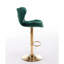 Ensemble de 2 tabourets de bar réglables avec repose-pieds chromé et base pivotante