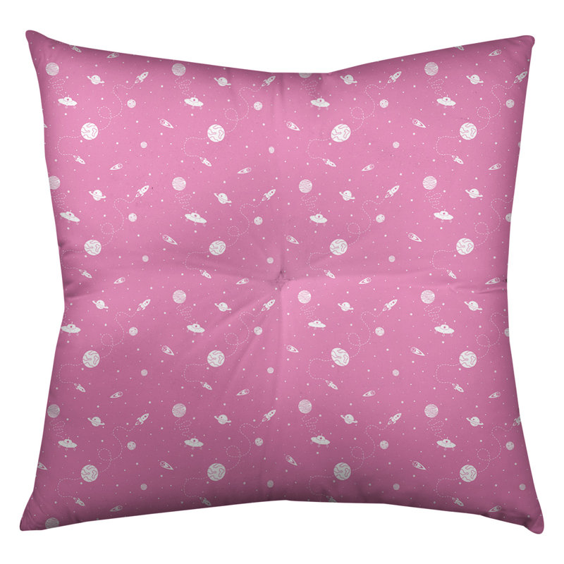 Coussin de sol Katelyn Elizabeth, 26 po x 26 po, Rose
