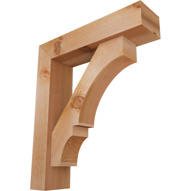 Support de bloc Balboa avec entretoise décalée, 28 x 24, Cèdre rouge occidental de l 6 po (scié brut)