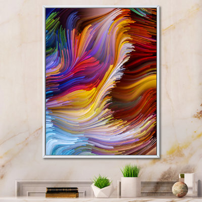 Évasion de liquide Art VII - œuvre d'art moderne sur toile