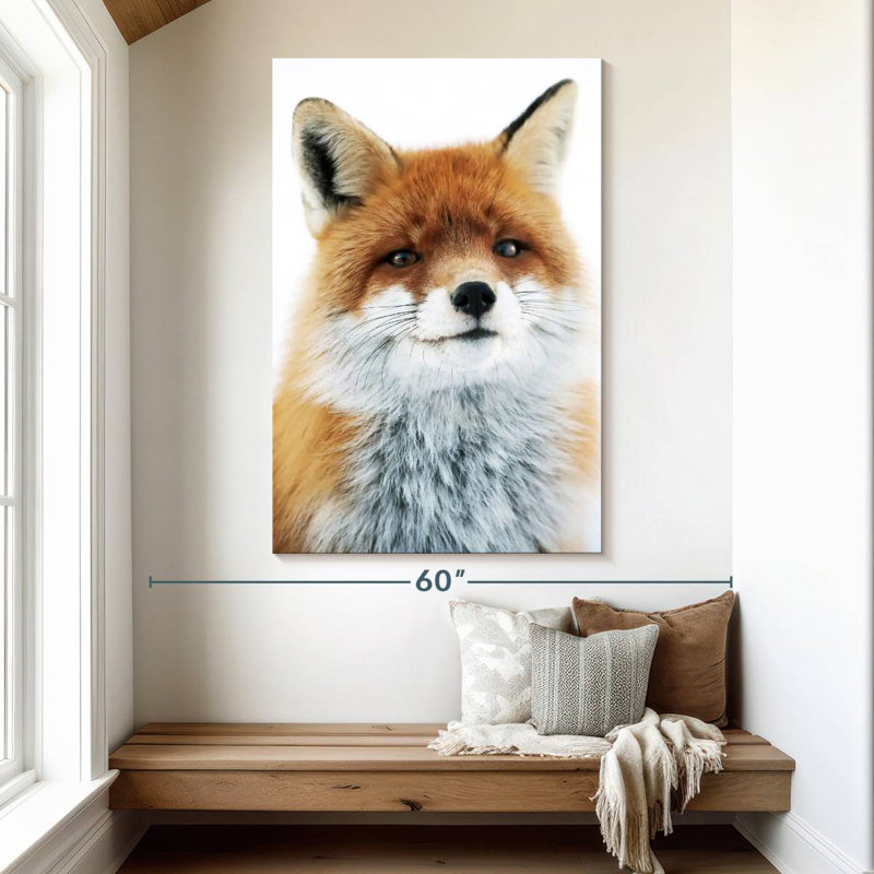 Regard de renard Brampt, H 51 po x l 34 po