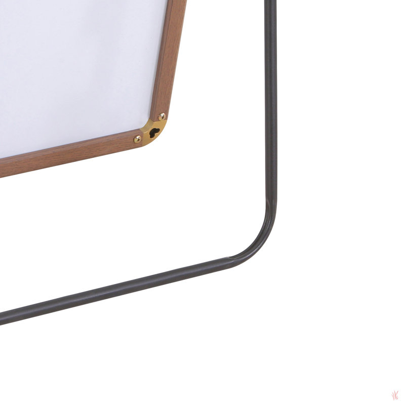 Kalianne Wood Rectangle Mirror, Silver, 63'' H x 19'' W