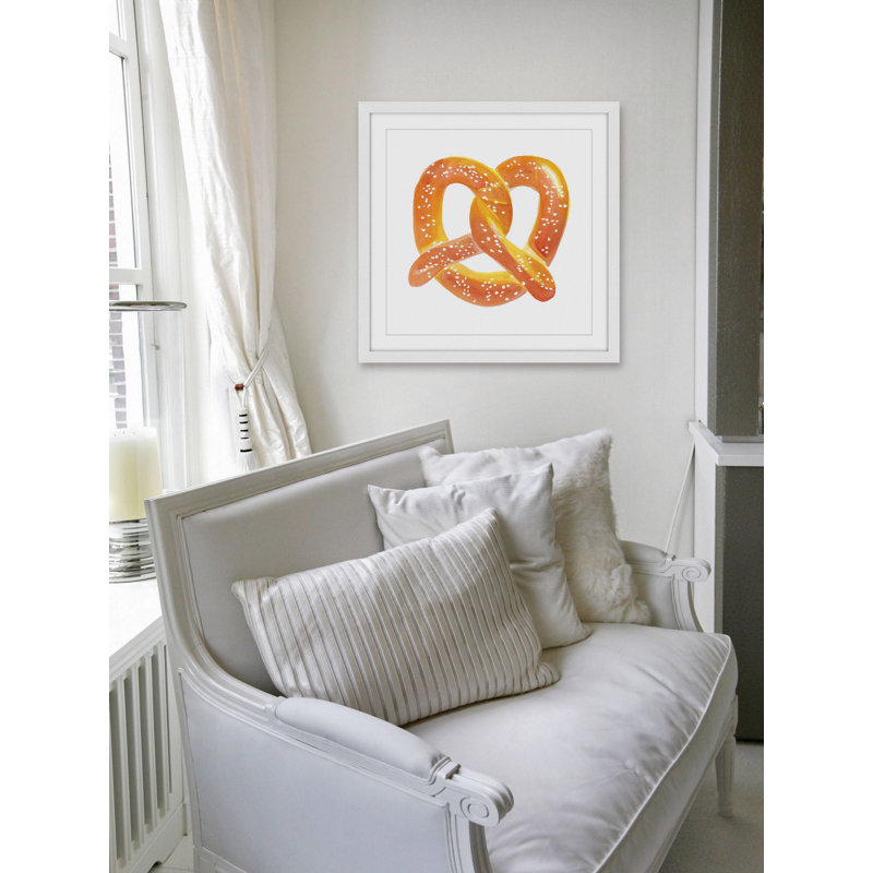 « pretzel » par molly rosner, reproduction d’art encadrée, 12 po H x 12 po L x 1,5 po P