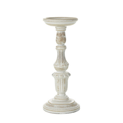 Wood Tabletop Candlestick