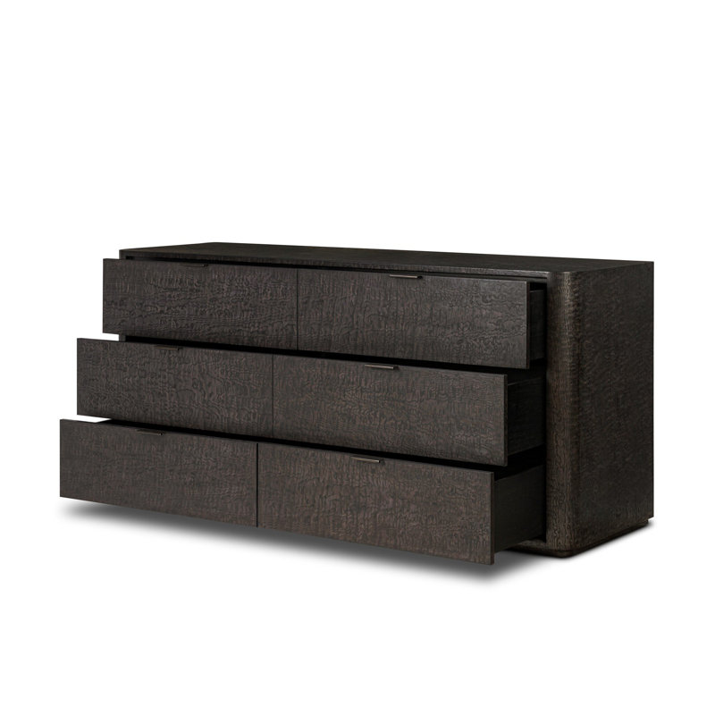Stenson 6 Drawer Dresser-Dark Tamo Ash Veneer