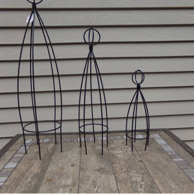 Ensemble d'art de jardin 3 pièces Jitu