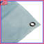 Tapisserie murale bleue abstraite-666163092