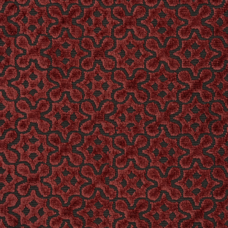 Jigsaw-Paddington Burnout Velvet Fabric, Henna