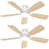White with Oak/White Blades selected