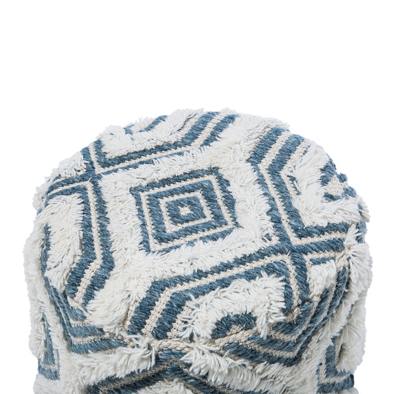 Dunkelberger 33cm Wide Round Ikat Standard Ottoman