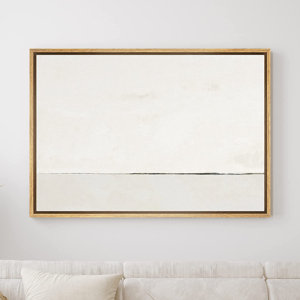 Contemporary Simple & Minimal Neutral Modern Artwork Wall Art Framed On Canvas Painting Print