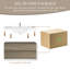 Meuble-lavabo mural 42 po avec lavabo, meuble-lavabo mural moderne avec lavabo à surface solide et tiroirs à fermeture en douceur, gris cendré GF-24V11-42AG-424976858-424976854