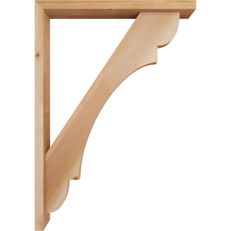 Support de bloc olympique avec entretoise décalée, 40 x 28, Cèdre rouge occidental de l 3 1/2 po (lisse)