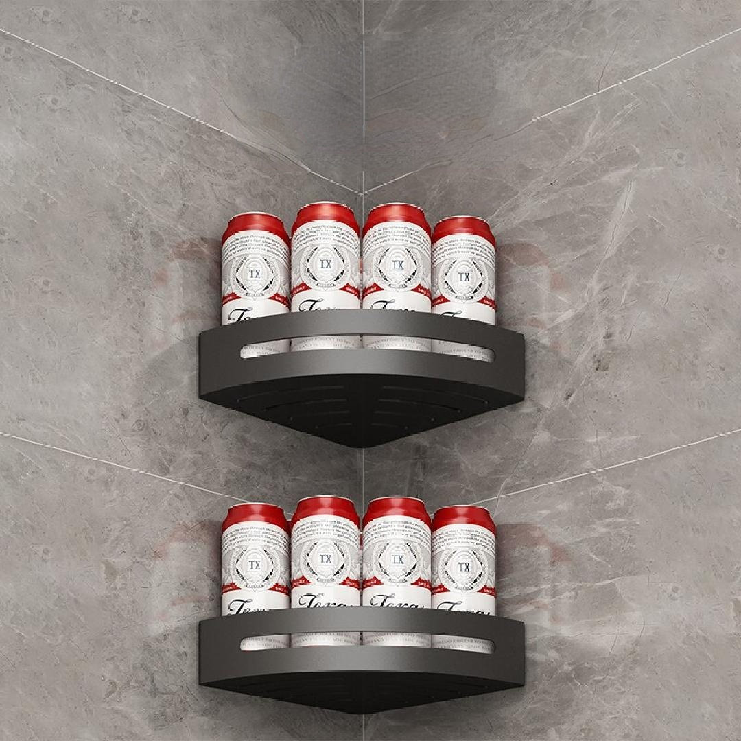 Rebrilliant Arinola Metal Adhesive Bathroom Shelves