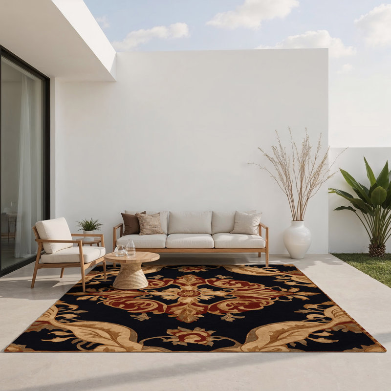 Ancient Grace Indoor And Outdoor Area Rug, Rectangle 2' x 3'