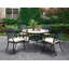 Chaise de patio avec coussin Ingram