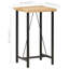 Sean Solid Wood Top Metal Base Dining Table-68799638