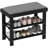 Bamboo Shoe Bench, 3-Tier Entryway Bench With Storage And Cushion, Shoe Organizer For Entryway, Hallway, Holds Up To 331 Lbs, 23.6 X 11.4 X 19.3 Inches, White-632775890