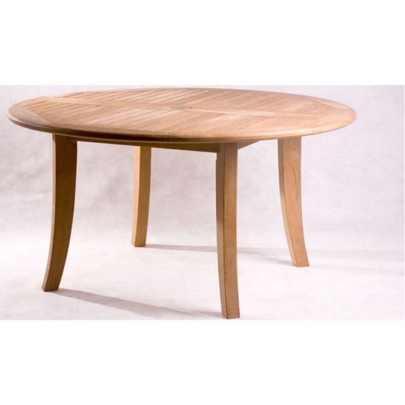 Mastin 4 - Person Teak Wood Patio Dining Set with Round Table