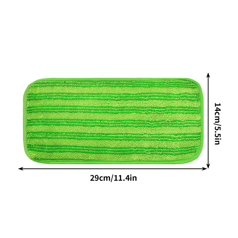 Tête de rechange pour vadrouille en microfibre lavable, Vert
