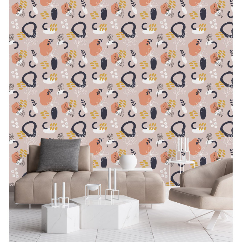 Floral Tile, 2.08' W x 10.42' L