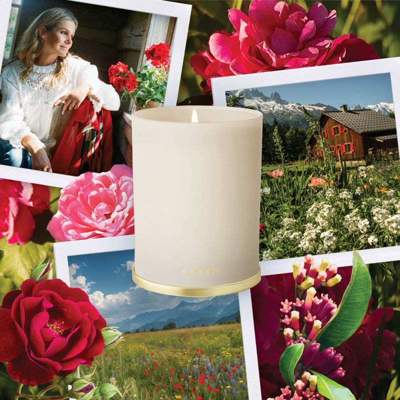 Megeve's Rose Scented Jar Candle
