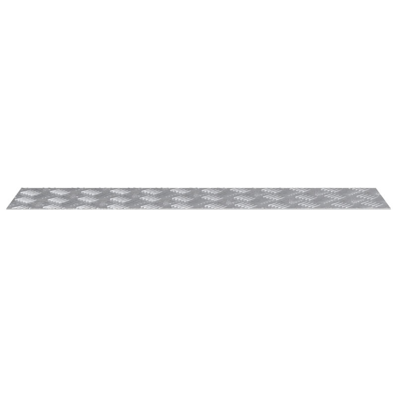 Silver Aluminium Stair Treads Rectangular, Rectangle 20cm x 90cm