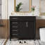 Meuble-lavabo simple 36 po avec plateau Leeonie