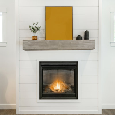 72 po en bois rustique - outil de décoration murale gris
