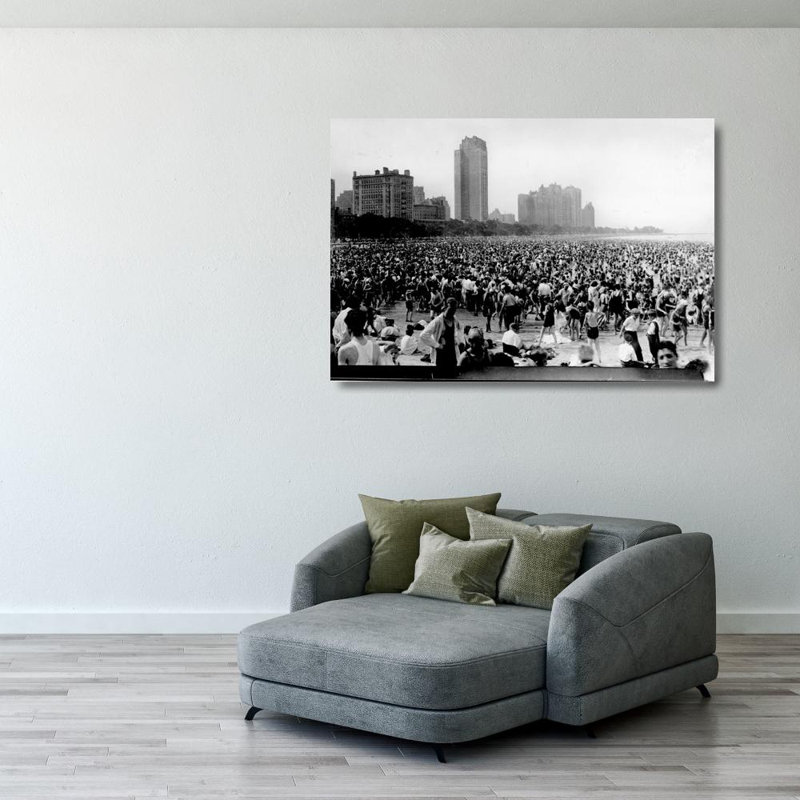 Chicago Lake, Michigan, 1943, H 27 po x l 40 po